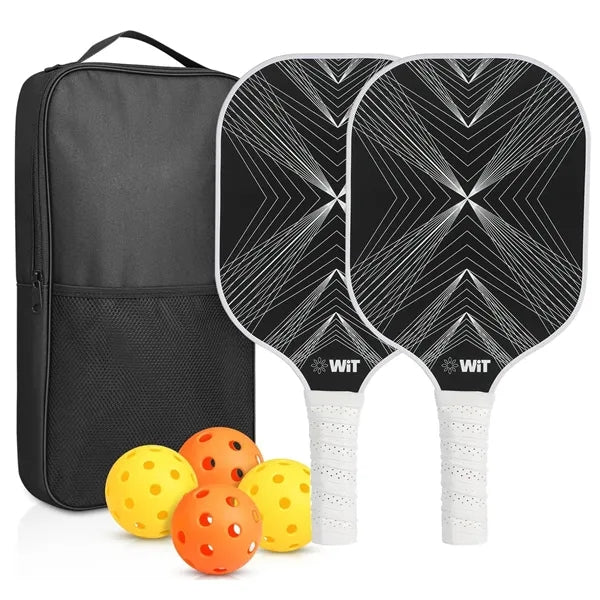 Fiberglass Pickleball Paddle Set with Bag