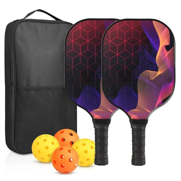 Fiberglass Pickleball Paddle Set with Bag