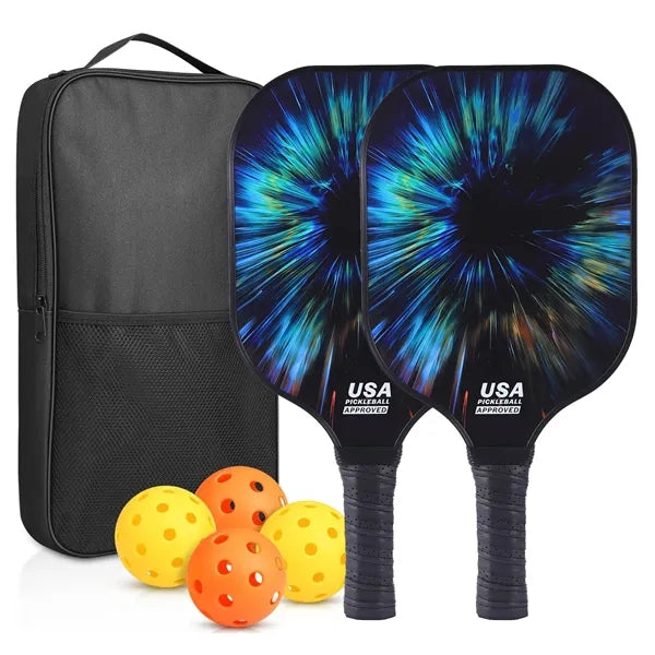 Fiberglass Pickleball Paddle Set with Bag