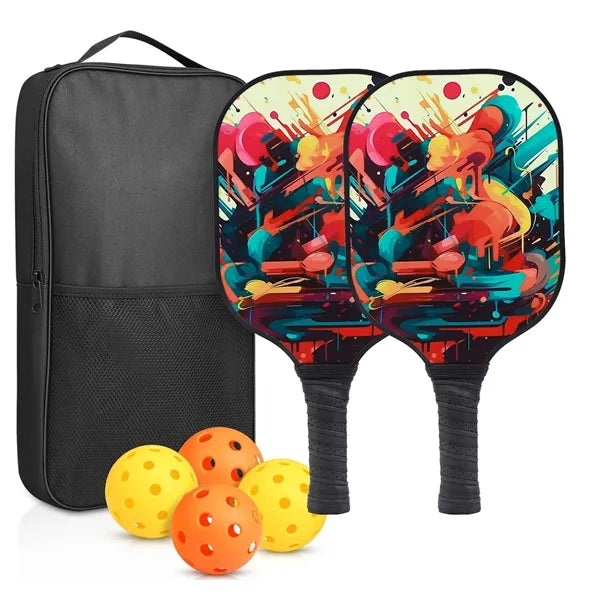 Fiberglass Pickleball Paddle Set with Bag