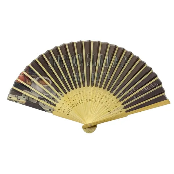 Bamboo Cloth Face Hand Fan