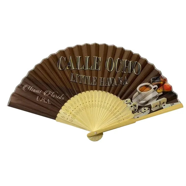 Bamboo Cloth Face Hand Fan