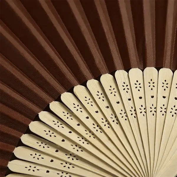 Bamboo Cloth Face Hand Fan