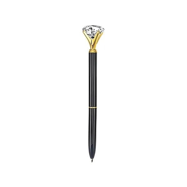 Metal Ballpoint Pen - Crystal Diamond Top