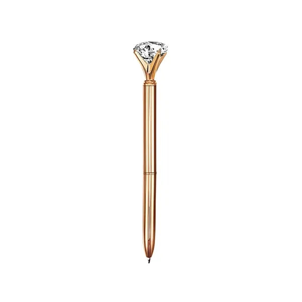 Metal Ballpoint Pen - Crystal Diamond Top