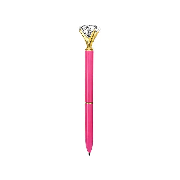 Metal Ballpoint Pen - Crystal Diamond Top