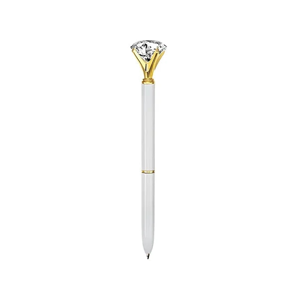 Metal Ballpoint Pen - Crystal Diamond Top
