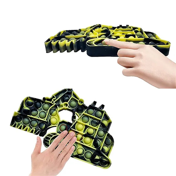 Pop It Fidget Toy - Excavator Shaped Full Color
