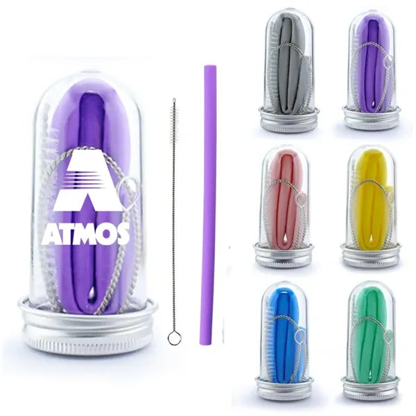 PocketSip Silicone Collapsible Straw Kit