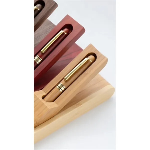 GreenGift - EcoLuxe Bamboo Pen Set