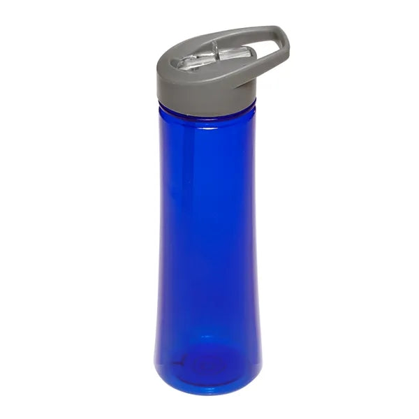 Flip Top Plastic Water Bottle with Spout, 22 oz.