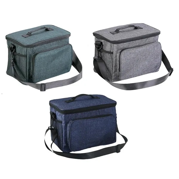 25L Oxford Fabric Insulated Cooler Bag with Shoulder Strap