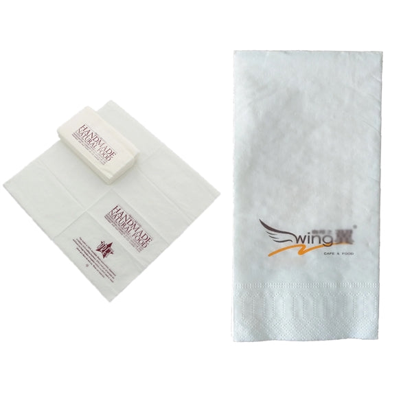 4"x8" Custom Dinner Napkin-White