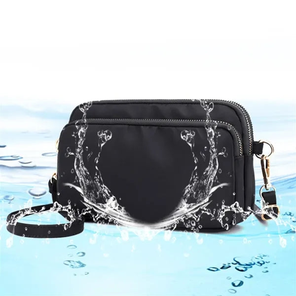 Nylon Crossbody Bag with Adjustable Strap