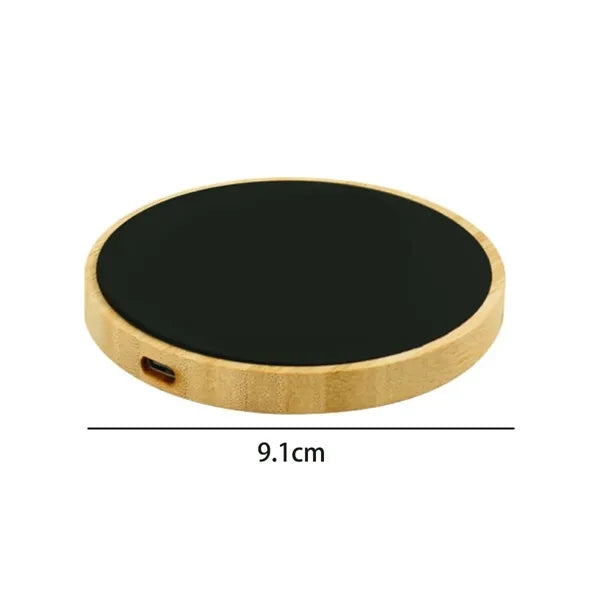15W Creative Bamboo Backlit LED Wireless Fast Charger