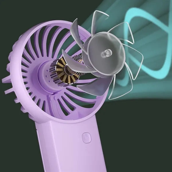 USB Rechargeable Foldable Desktop Portable Handheld Fan