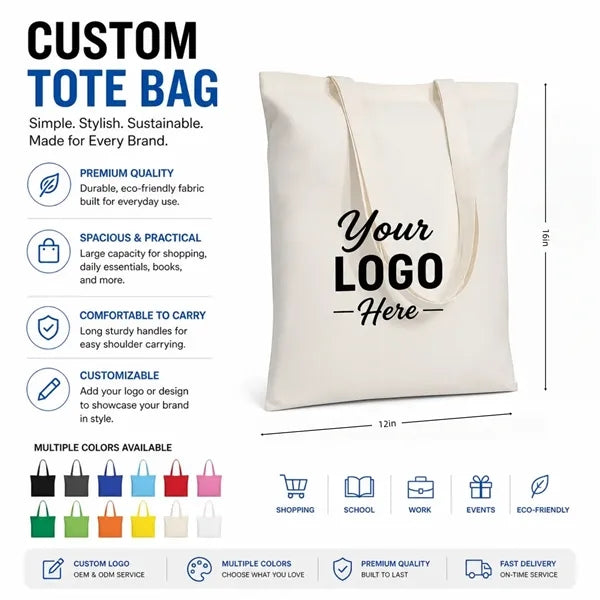 Cotton Sheeting Natural Economy Tote