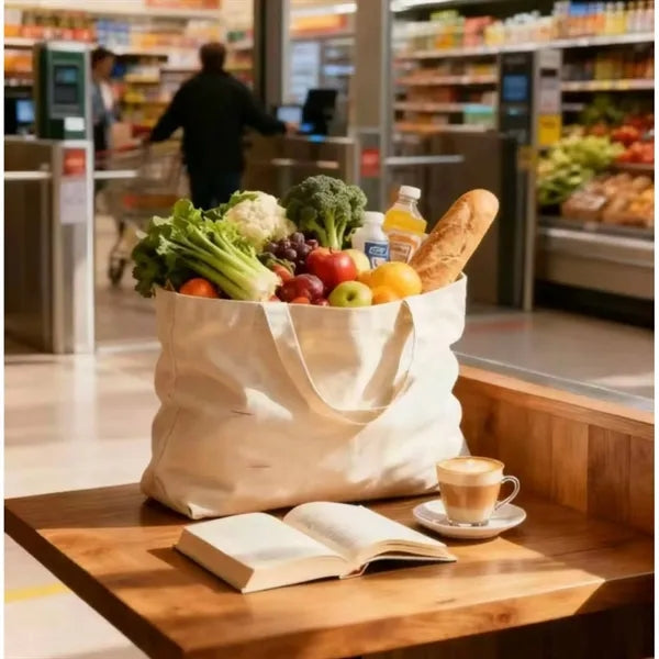 Cotton Sheeting Natural Economy Tote