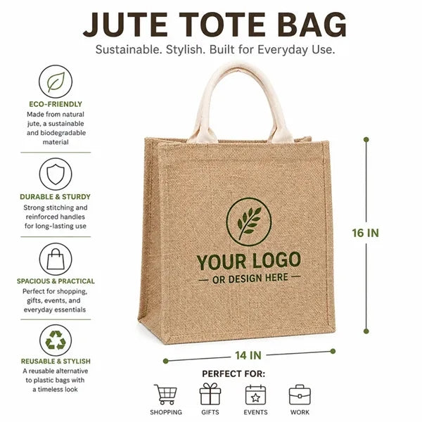 Jute Shopping Tote