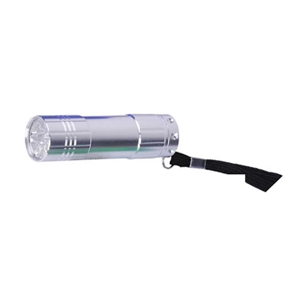 9 LED Lights with Aluminum Body Wrist Strap and Batteries