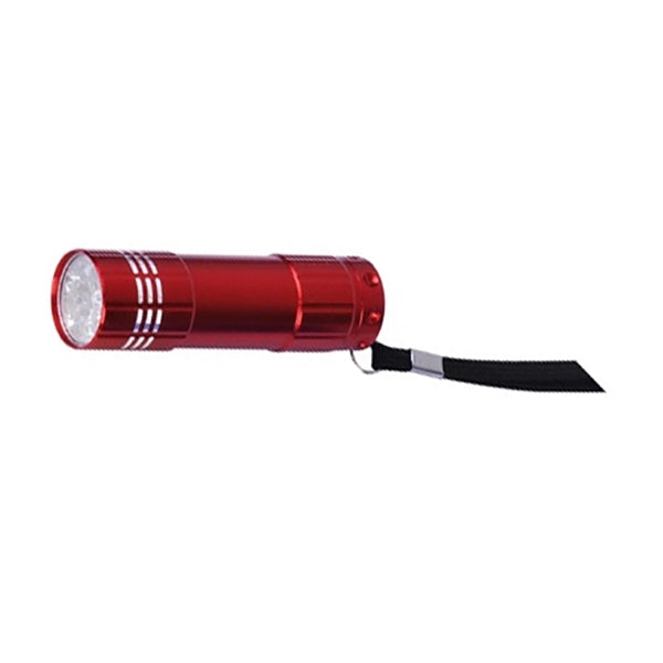 9 LED Lights with Aluminum Body Wrist Strap and Batteries