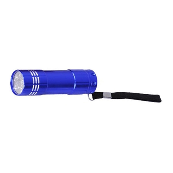 9 LED Lights with Aluminum Body Wrist Strap and Batteries