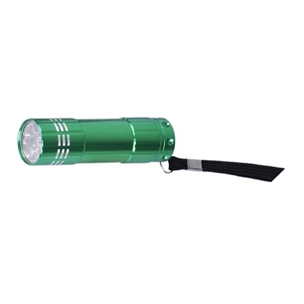 9 LED Lights with Aluminum Body Wrist Strap and Batteries
