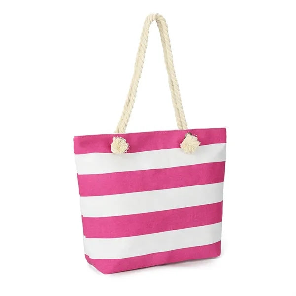 Patchwork Stripes Tote Beach Bag