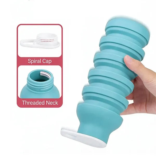 20 OZ. Portable Collapsible Silicone Sport Water Bottle
