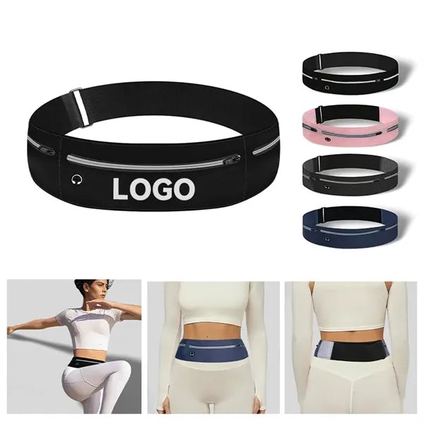 Lightweight Nylon Sport Waist Bag, Water & Sweat Resistant