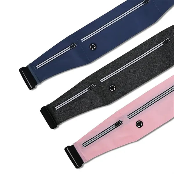 Lightweight Nylon Sport Waist Bag, Water & Sweat Resistant