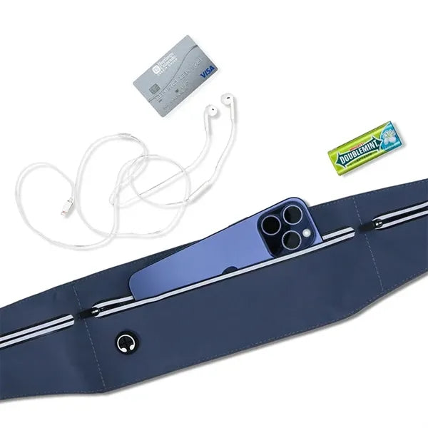 Lightweight Nylon Sport Waist Bag, Water & Sweat Resistant