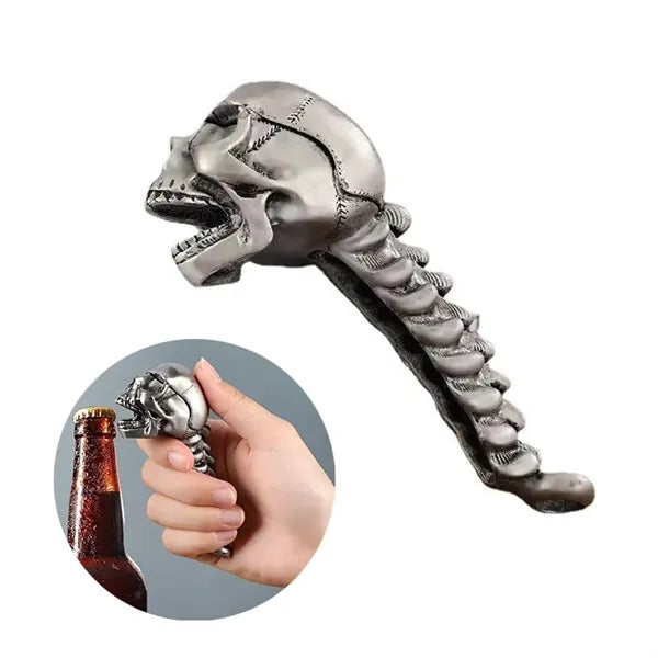 Gothic Skull Beer Bottle Opener, Novelty Halloween Gift