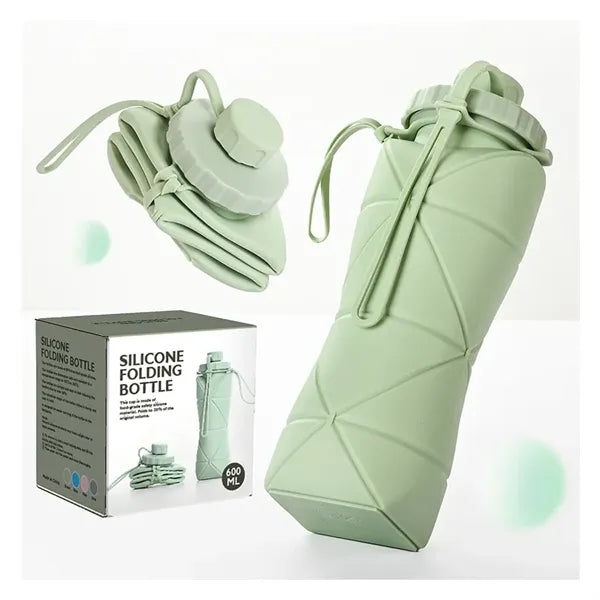 Collapsible Silicone Water Bottle, Portable Travel Cup