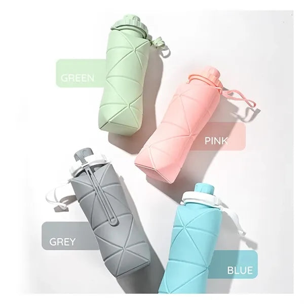 Collapsible Silicone Water Bottle, Portable Travel Cup