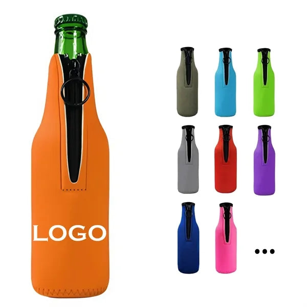 11oz Neoprene Beer Bottle Shape Insulated Cooler Sleeve