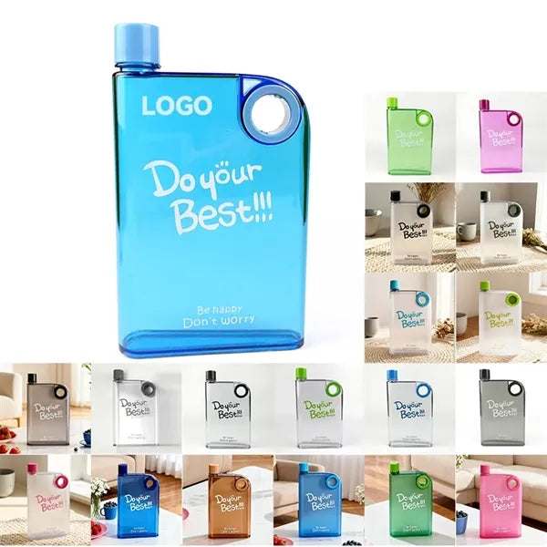 Slim Plastic Water Bottle W/Handle