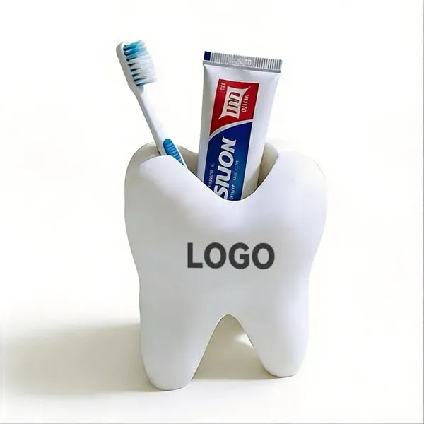 3D Printed Tooth-Shaped Pen & Toothbrush Holder