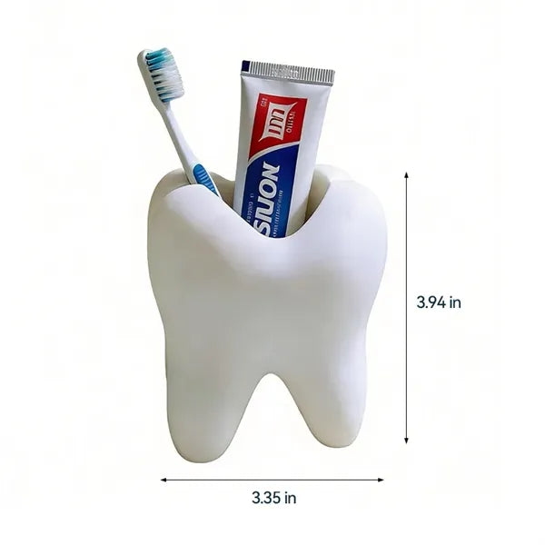 3D Printed Tooth-Shaped Pen & Toothbrush Holder