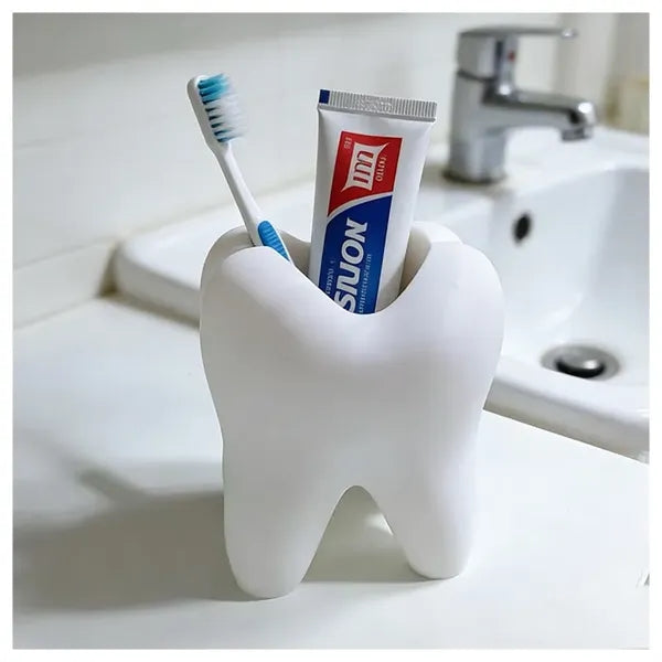 3D Printed Tooth-Shaped Pen & Toothbrush Holder