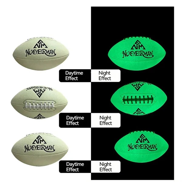Glow-in-the-Dark PU American Football, Official Size 9