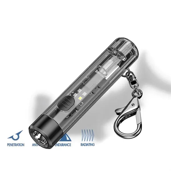 USB Rechargeable Mini Keychain Light,Super Bright Flashlight