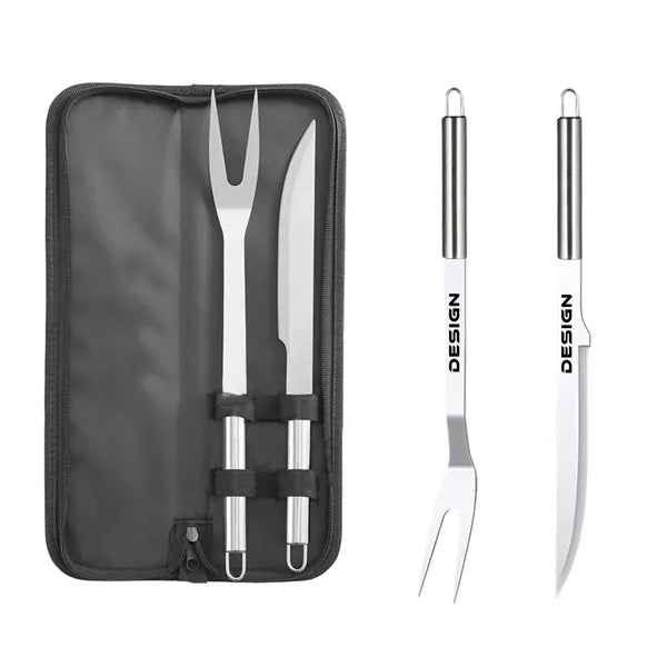 Stainless Steel BBQ Fork Knife Set