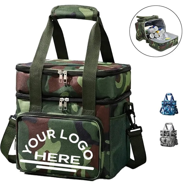 Camouflage Double Layer Insulated Lunch Cooler
