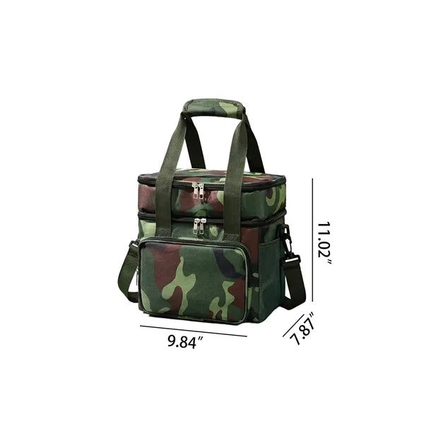 Camouflage Double Layer Insulated Lunch Cooler