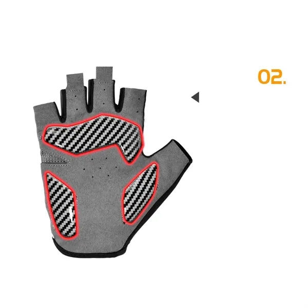 New 4D Silicone Anti-Slip Half-Finger Outdoor Cycling Gloves
