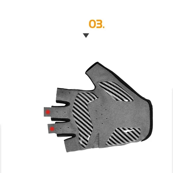 New 4D Silicone Anti-Slip Half-Finger Outdoor Cycling Gloves
