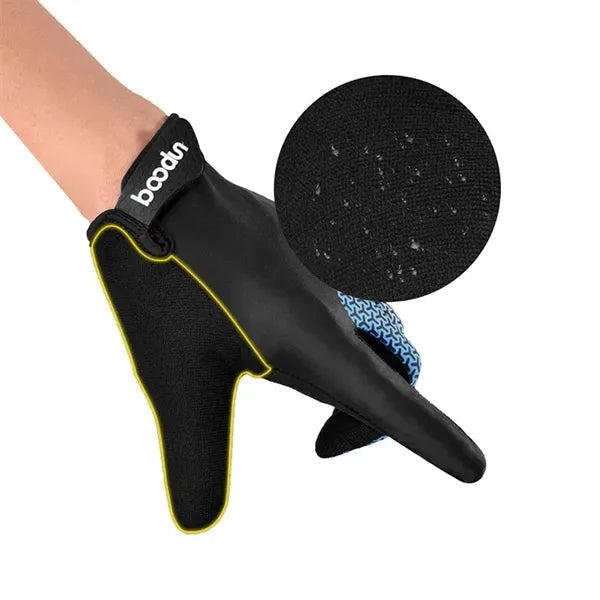 Long Finger Cycling Gloves Breathable Shockproof Quick Dry