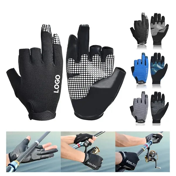 3-Finger LED Fishing Gloves Non-Stick Bait Anti-Slip