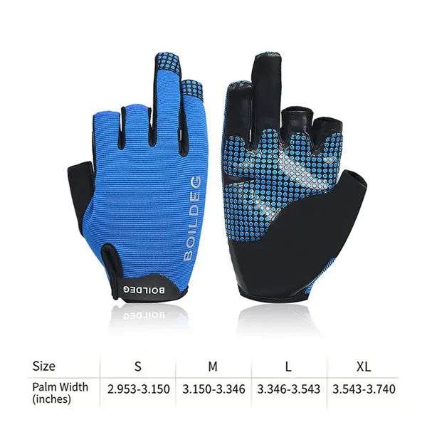 3-Finger LED Fishing Gloves Non-Stick Bait Anti-Slip